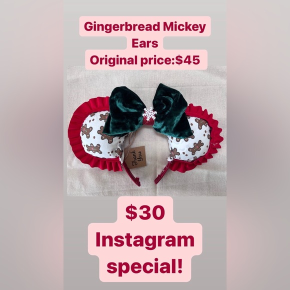 Disney Theme Park Ears! HANDMADE and One of a Kind! - Picture 10 of 11